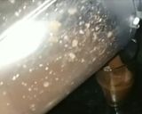 A picture of step 3 of Chocolate lassi.