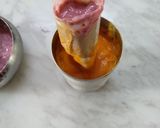 A picture of step 4 of Mango Strawberry Roll Kulfi.