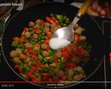 A picture of step 4 of Brown rice vegetable biryani.