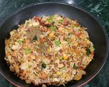 A picture of step 3 of Veg Pulao.