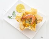 Une image de l'étape 5 de Tulipe aux crevettes.