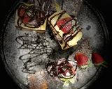 A picture of step 6 of Dark chocolate cheese truffle brownie.