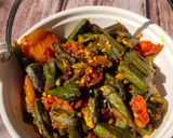 A picture of step 7 of Butter Bhindi Masala.