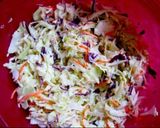 A picture of step 1 of Coleslaw Salad.