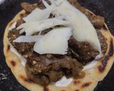 Foto del paso 6 de la receta: Arepa🫓con berenjenas tatemadas🍆agridulces🍯con queso🧀🥛🧄