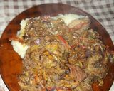Foto del paso 8 de la receta: Bifes con verdura y puré de papa