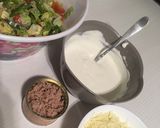 Tonhalas-tojásos vitaminsaláta recept fázis 3 fotója