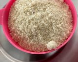 A picture of step 1 of Badam Puri.