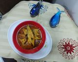 A picture of step 3 of Fish qorma.
