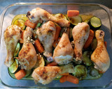 Foto del paso 6 de la receta: Jamoncitos de pollo asados con guarnición de verduras