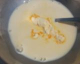 A picture of step 1 of Trifle custard.