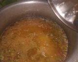 A picture of step 4 of Masala mater poulao.