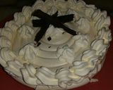 Foto del paso 12 de la receta: Torta elegante de merengue, dulce de leche y chantilly