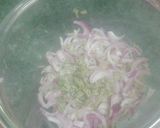 A picture of step 1 of Onion pakoda.