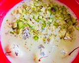A picture of step 3 of Angoori Rabdi.