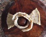 A picture of step 7 of Banana halwa rose in pnut milk.