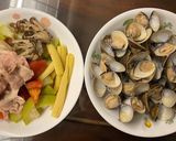 蒲瓜蛤蠣蔬菜湯的食譜步驟2照片