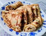 Sajtos-sonkás palacsinta recept fázis 2 fotója