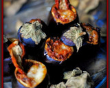Foto del paso 4 de la receta: Berenjenas baby rellenas con tomate seco y puerros