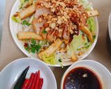 A picture of step 5 of Char Siu Noodle Bowl (Bún trộn xá xíu).