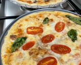 A picture of step 6 of Sourdough Pizza.