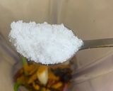 A picture of step 3 of Malaysian curry (Lemak) made with coconut milk.