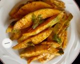 A picture of step 1 of Aam Kasundi Chaat.