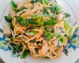 รูปขั้นตอนการทำที่ 4 ของ ลิงกิวเน่ผัดอกไก่บล็อคโคลี่ เฮงเฮงเฮง