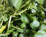 A picture of step 1 of Watercress and Soya Seeds ki Sabji.