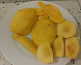 Foto del paso 2 de la receta: Lasaña de calabacín con mango y melocotón