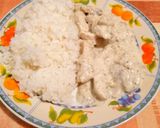 Tejszínes kapros - gombás csirke rizzsel recept fázis 5 fotója