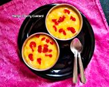 A picture of step 6 of Mango Cherry Custard.
