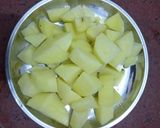 A picture of step 2 of Potato soya chunks.