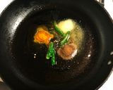 A picture of step 3 of Mulo Chingri Chechki Radish Prawn Stir Fry Bengali style.
