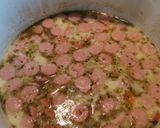Tejszínes zöldségleves virslivel recept fázis 3 fotója