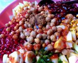 A picture of step 2 of Mix beans chaat or salad.