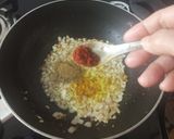 A picture of step 8 of Green Moong Dal Palak.