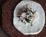 A picture of step 4 of Chole with stuffed bhature.