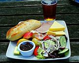 A picture of step 2 of Tex's Classic British Pub Ploughman's Lunch 🍞🐷🧀🍺🍲🇬🇧.