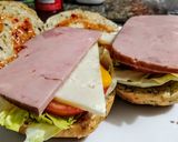 Foto del paso 3 de la receta: Montaditos de jamón🥩 dulce y huevo🥚...!