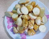 Hình bước làm 3 của món Khoai sọ kho thịt ba chỉ