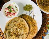 A picture of step 4 of Cheese paratha for breakfast or brunch,healthy and delicious,and easy.