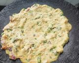 A picture of step 3 of Sattu ka chila.