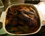 A picture of step 1 of Duck in cranberry ginger sous.