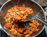A picture of step 8 of Spicy potato capsicum curry chatpati aloo shimla mirch sabzi.