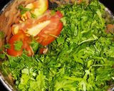A picture of step 2 of Tomato and Cilantro Chutney.