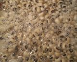 A picture of step 6 of Ham, with Black Eyed Peas and Yellow Rice.