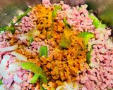 A picture of step 4 of Quick Ham with Rice 🍚.