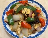 青紅椒洋蔥炒蛋的食譜步驟9照片