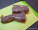 Foto del passaggio 3 della ricetta Filetto di maiale alle spezie con salsa al vino rosso con mazze di tamburo e broccoletti